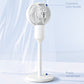 HOMCOM 32" Pedestal Fan, 70° Oscillating 90° Vertical Tilt Air Circulator with 3 Speeds, Standing Fan for Home Office, Bedroom, White