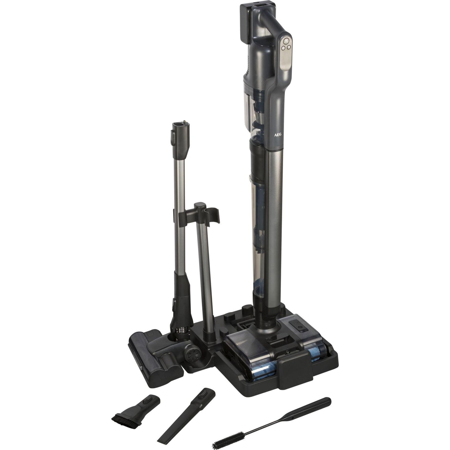 AEG AW82U2DG Battery Dry&wet Bagless Grey, Stainless steel 4.3 Ah