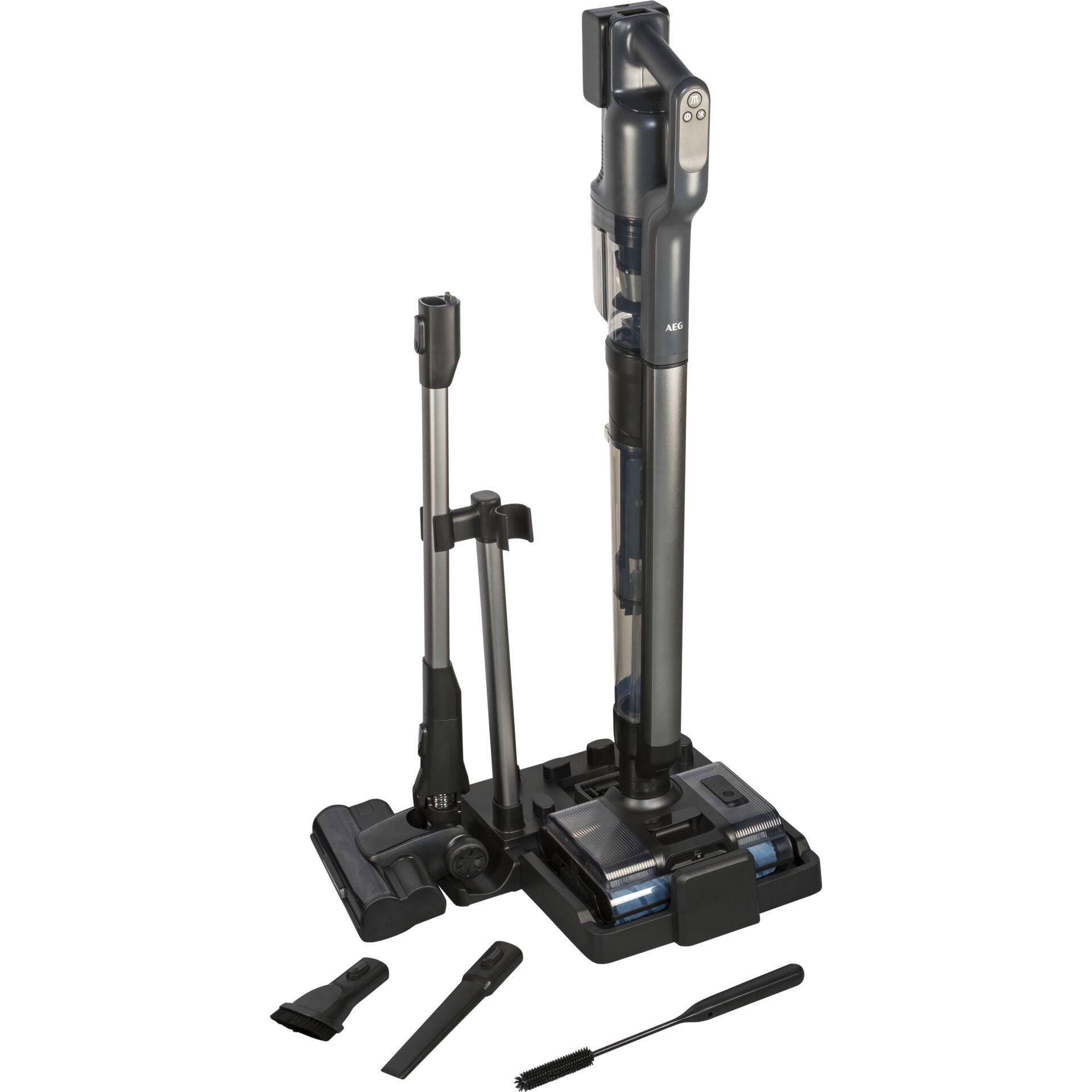 AEG AW82U2DG Battery Dry&wet Bagless Grey, Stainless steel 4.3 Ah