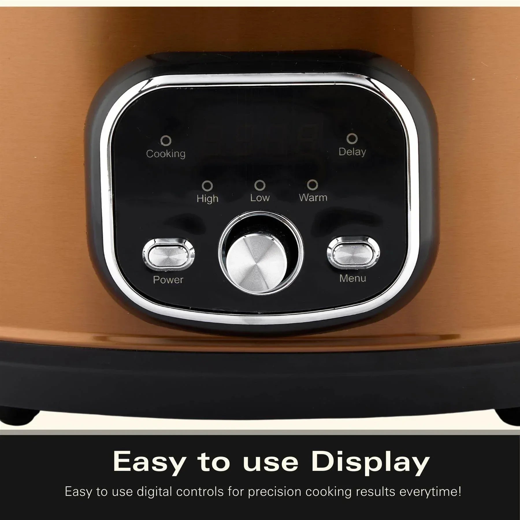 Hamilton Beach Digital 6.5L Oval Slow Cooker – Copper