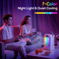 HOMCOM Portable Air Conditioner, 4-in-1 Mini Air Cooler with 4 Wind Speed, 2 Cool Mist, RGB 7 LED Light, White
