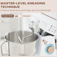 HOMCOM Stand Mixer, 5L Food Mixer for Baking, 6 Speeds and Pulse Setting, 1400W Cake Electric Kitchen Mixer with Dough Hook, Whisk, Stainless Steel Bowl, Splash Guard, Beater, White