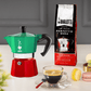 Bialetti Moka Express Tricolore Italia Stovetop Coffee Maker