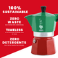 Bialetti Moka Express Tricolore Italia Stovetop Coffee Maker