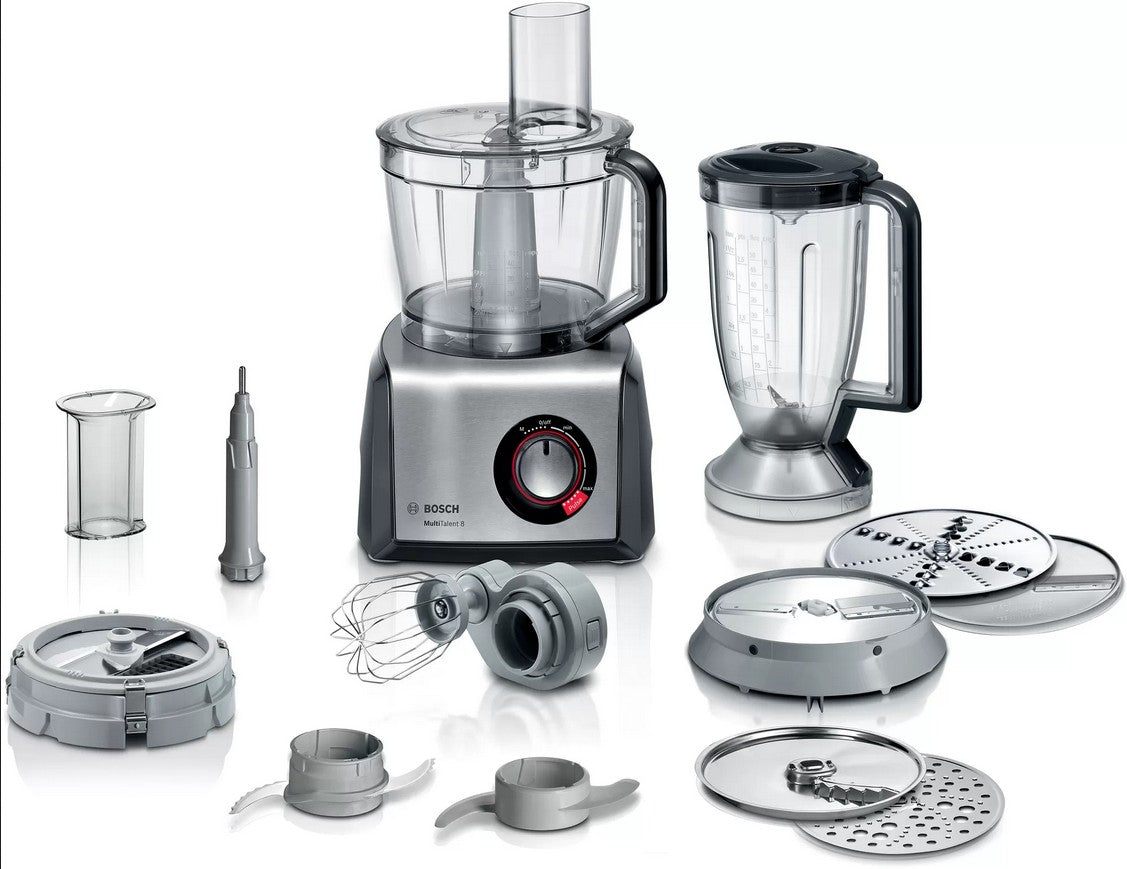 Bosch MC812M865 food processor 1250 W 3.9 L Black, Stainless steel