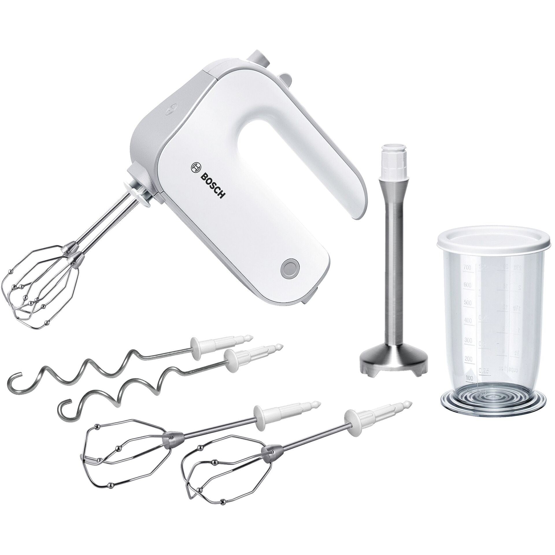Bosch MFQ4075DE mixer Hand mixer 550 W Silver, White