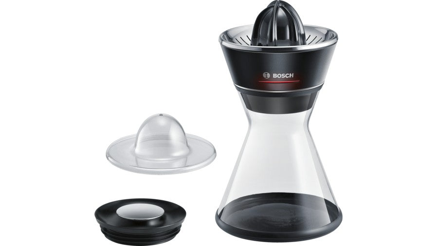 Bosch MCP72GPB citrus press Plastic, Stainless steel Black
