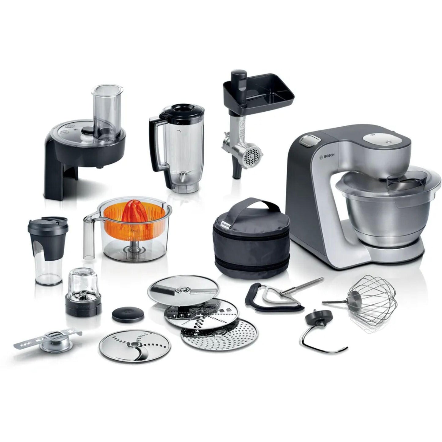 Bosch MUM59S81DE food processor 1000 W 3.9 L Black, Stainless steel