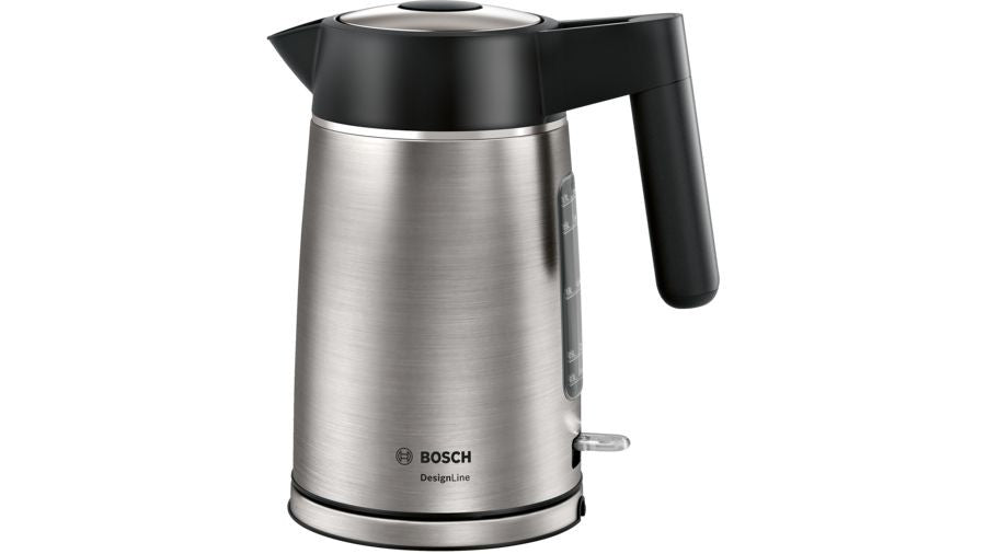 Bosch TWK5P480 electric kettle 1.7 L 2400 W Black, Stainless steel