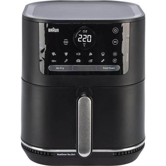 Braun HF5050 Single 6 L Stand-alone 2000 W Hot air fryer Black, Grey -