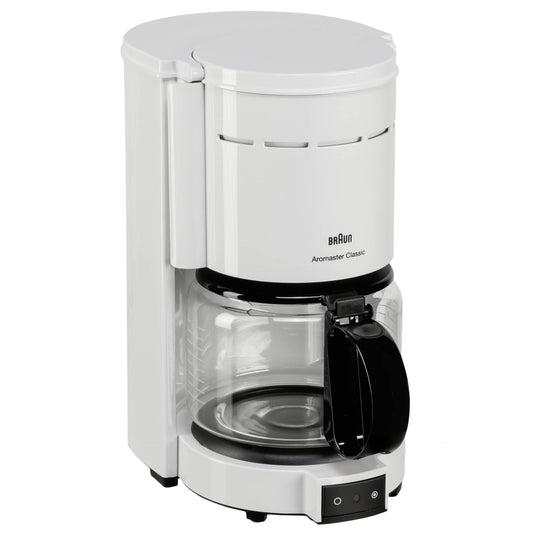 Braun automatic coffee maker Aromaster KF 47 plus for 10 cups-white