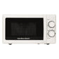 Hamilton Beach 20L Manual White Microwave with Stainless Steel Cavity