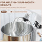 HOMCOM Stand Mixer, 5L Food Mixer for Baking, 6 Speeds and Pulse Setting, 1400W Cake Electric Kitchen Mixer with Dough Hook, Whisk, Stainless Steel Bowl, Splash Guard, Beater, White