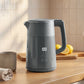 HOMCOM Electric Kettle, 1.7L Fast Boil 3kW Water Kettle with UK Strix Thermostat, LED Display, Keep Warm Function, Grey
