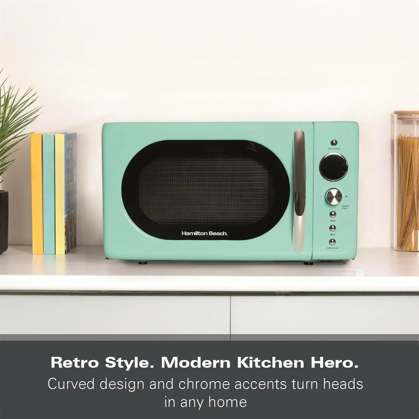 Hamilton Beach 20L Retro Microwave – Mint