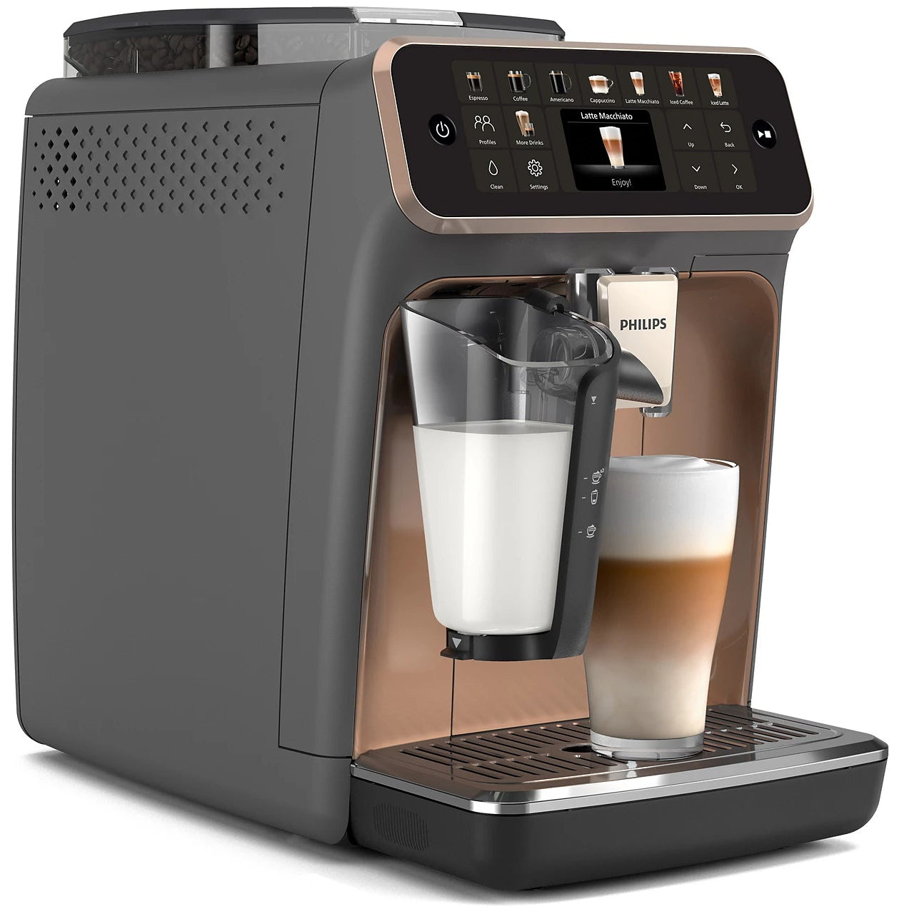 Philips Series 5500 LatteGo EP5544/80 Bean to Cup Fully Automatic Coffee Machine image 3