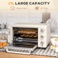 HOMCOM 21L Mini Countertop Oven, 100°C-230°C Adjustable Temp - White