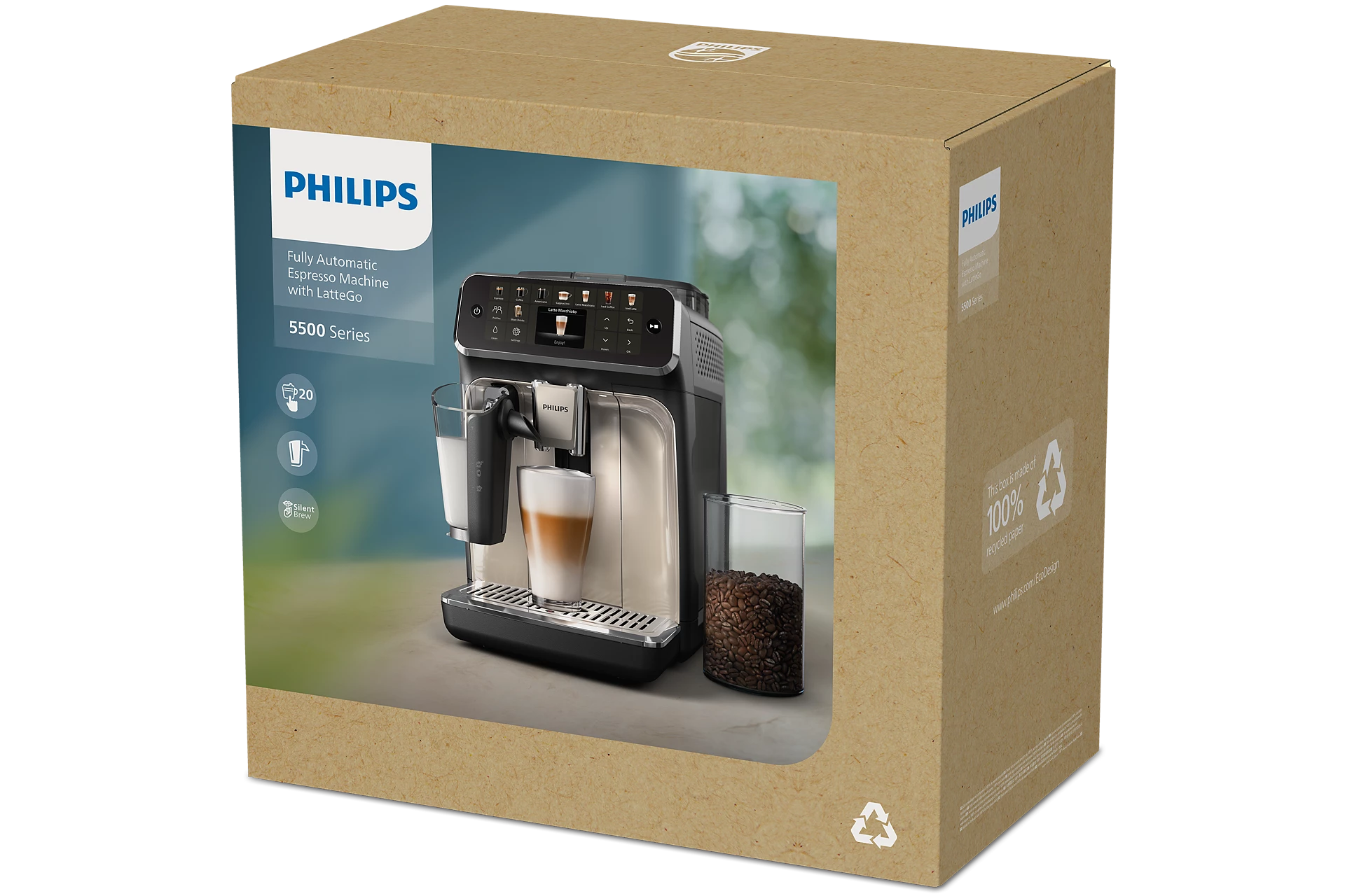 Philips 5500 Series LatteGo EP5547/90 Fully Automatic Espresso Machine image 5