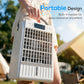 HOMCOM Portable Air Conditioner, 4-in-1 Mini Air Cooler with 4 Wind Speed, 2 Cool Mist, RGB 7 LED Light, White