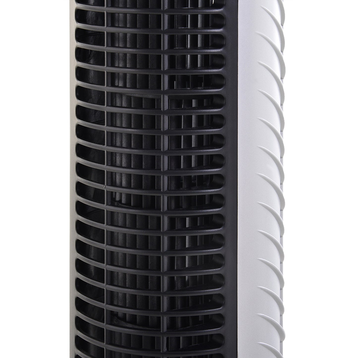 HOMCOM 31 Inch Bladeless Oscillating Tower Fan with 70° Oscillation, Remote Control, 7.5H Timer, 3 Speed 3 Modes, Electric Floor Standing Cooling Fan for Home Bedroom Office, Silver