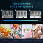 HOMCOM Ice Maker Machine Countertop, 12 KG in 24 H, 9 Cubes in 6 Mins, Portable Ice Cube Maker with Handle, Ice Scoop and Basket for Home Office Kitchen Bar Party RV, Black