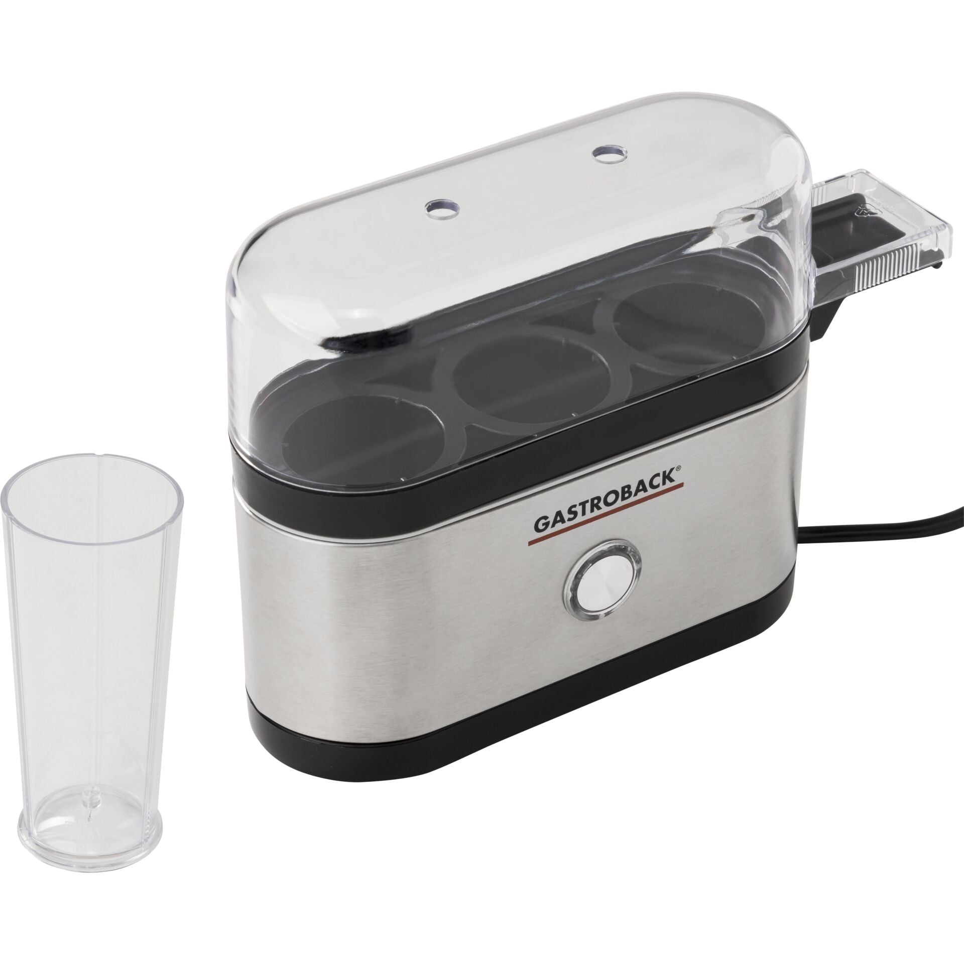 Gastroback Design Mini 3 egg(s) 350 W Black, Stainless steel -