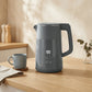 HOMCOM Electric Kettle, 1.7L Fast Boil 3kW Water Kettle with UK Strix Thermostat, LED Display, Keep Warm Function, Grey
