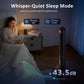 HOMCOM Tower Fan with WiFi App Control Standing Floor Cooling Fan Remote Control 101.8 cm Black
