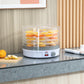 HOMCOM 5 Tier Food Dehydrator, 245W Food Dryer Machine with Adjustable Temperature Control for Drying Fruit, Meat, Vegetable, Jerky and Pet Treat, White