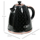 HOMCOM 3kW Rapid Boil Honeycomb Kettle - Black