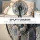 HOMCOM Spray Misting Fan, Floor Fan with Water Mist Spray, 70° Oscillation, Tilt Head, 3 Speeds, 2.8L Water Tank, Black