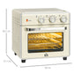 HOMCOM 20L 90-230°C Mini Electric Oven - Cream