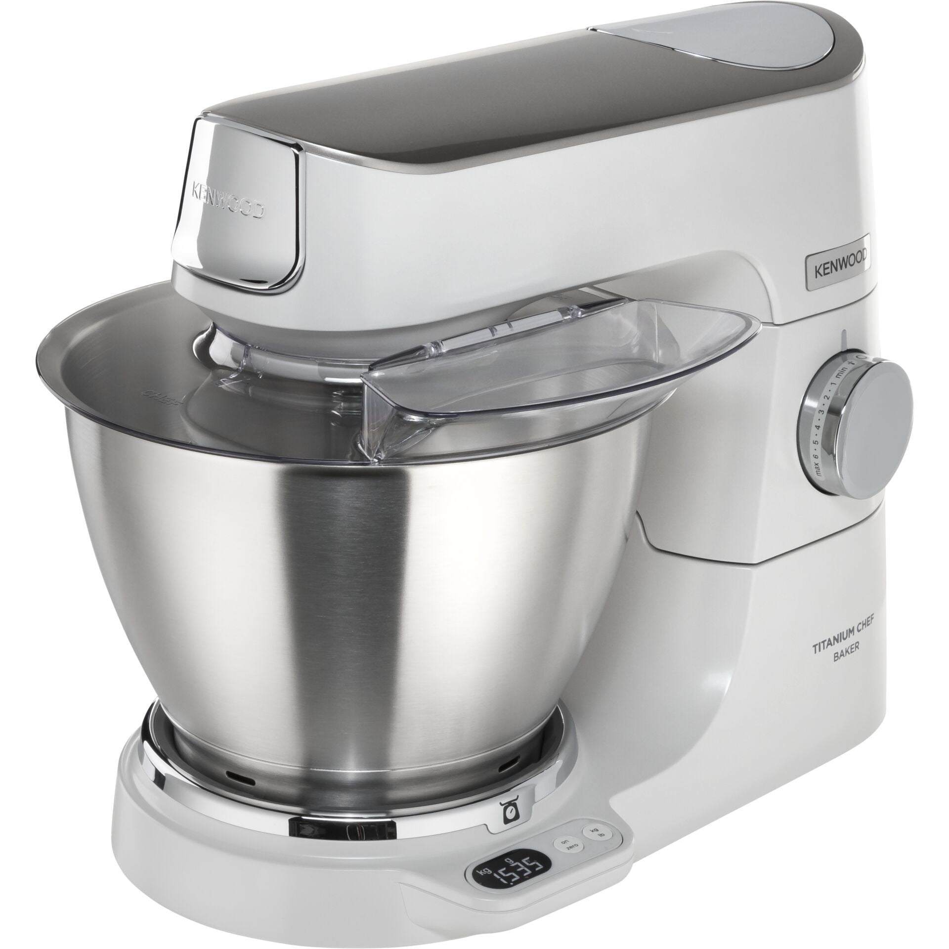Kenwood KVC65.001WH food processor 1200 W 5 L Stainless steel, White