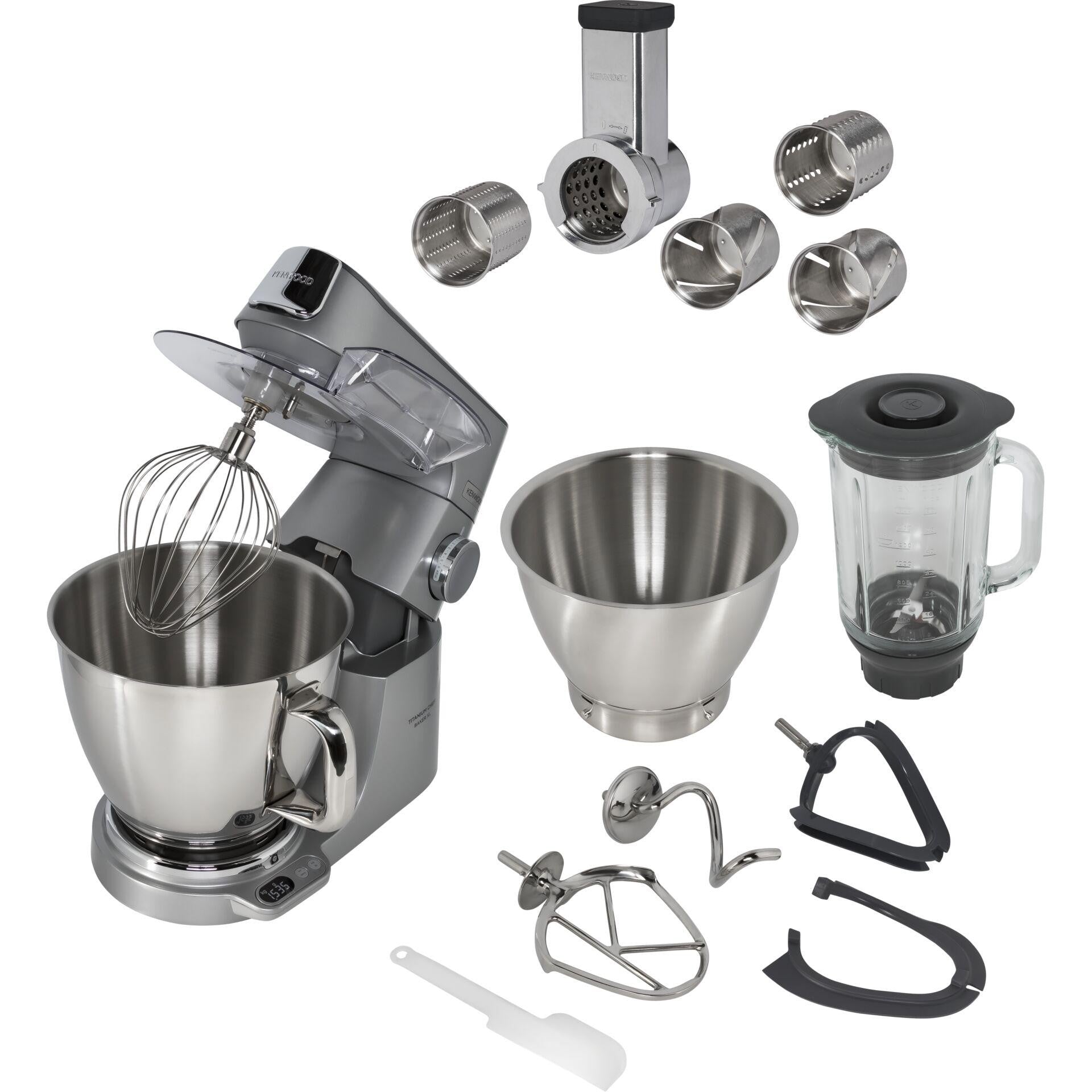 Kenwood KVC85.314.SI food processor 1200 W 5 L Silver Built-in scales