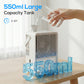 HOMCOM Portable Air Conditioner, 4-in-1 Mini Air Cooler with 3 Wind Speed, 2 Mist Mode, 7 Colour RGB Light, White