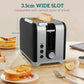 HOMCOM Retro Toaster and Kettle Set - Black