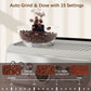 HOMCOM 15 Bar Coffee Machine with 15 Adjustable Grind Setting, Steamer and Complete Kit - Silver Colour