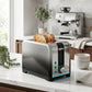 HOMCOM 2 Slice Toaster with 7 Browning Levels, Reheat, Defrost and Cancel Functions