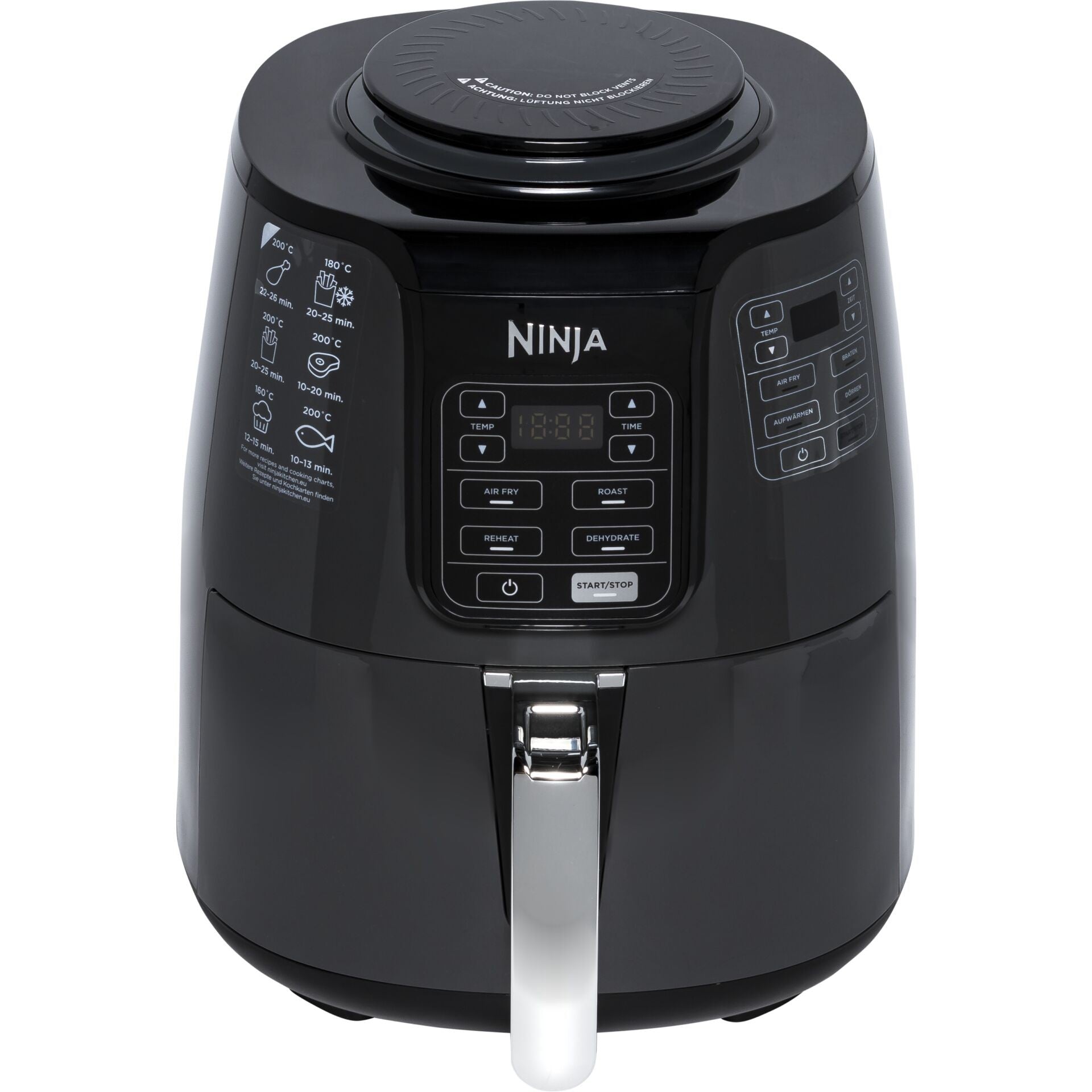 Ninja AF100EU Air Fryer with 4 Cooking Modes, Air Fry, Roaster