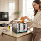 HOMCOM 4 Slice Toaster with 7 Browning Levels, Reheat, Defrost and Cancel Functions
