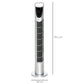 HOMCOM 31 Inch Bladeless Oscillating Tower Fan with 70° Oscillation, Remote Control, 7.5H Timer, 3 Speed 3 Modes, Electric Floor Standing Cooling Fan for Home Bedroom Office, Silver