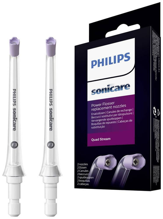 Philips Sonicare Power Flosser HX3062/00 2-pack F3 Quad Stream water