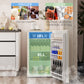 HOMCOM Under Counter Fridge, 91L Small Fridge with Chiller Box, Removable Shelf, Reversible Door, Adjustable Legs, Mini Refrigerator, Beige