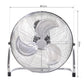 HOMCOM 18" Chrome Metal Floor Fan with Tilting, High Velocity, 3 Speed, Portable Gym Fan for Home Office, Silver