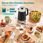 HOMCOM Electric Stainless Steel Kettle and Toaster Set, 3000W 1.7L UK Strix Thermostat Fast Boil Kettle w/ Limescale Filter, Cool Touch Body, 4 Slice Toaster with 7 Browning Levels, Black