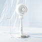 HOMCOM Standing Fan for Bedroom, 28" Pedestal Fan with Remote, 70° Oscillating, 90° Vertical Tilt, 3 Speeds, Adjustable Height, 7H Timer, Foot Button, White
