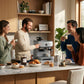 HOMCOM 15 Bar Coffee Machine with 15 Adjustable Grind Setting, Steamer and Complete Kit - Silver Colour
