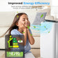 HOMCOM Portable Air Conditioner 12000 BTU BTU, 4-in-1 Air Conditioning Unit, Dehumidifier, Cooling, Fan, Child Lock, 35 m²
