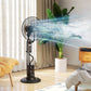 HOMCOM Pedestal Fan with Water Mist Spray, Spray Misting Fan with 70° Oscillation, Tilt Head, 3 Speeds, 3 Modes, Adjustable Mist, 3.2L Water Tank, for Home, 120 cm