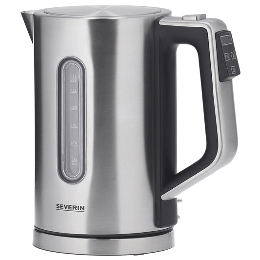 Severin 3418000 electric kettle 1.7 L 3000 W Black, Stainless steel -